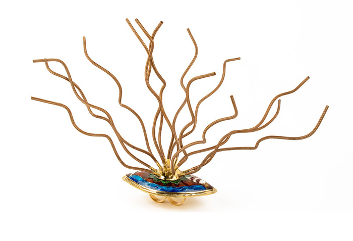 Boneger Kwarteng's art piece "Aegis through Lineage".